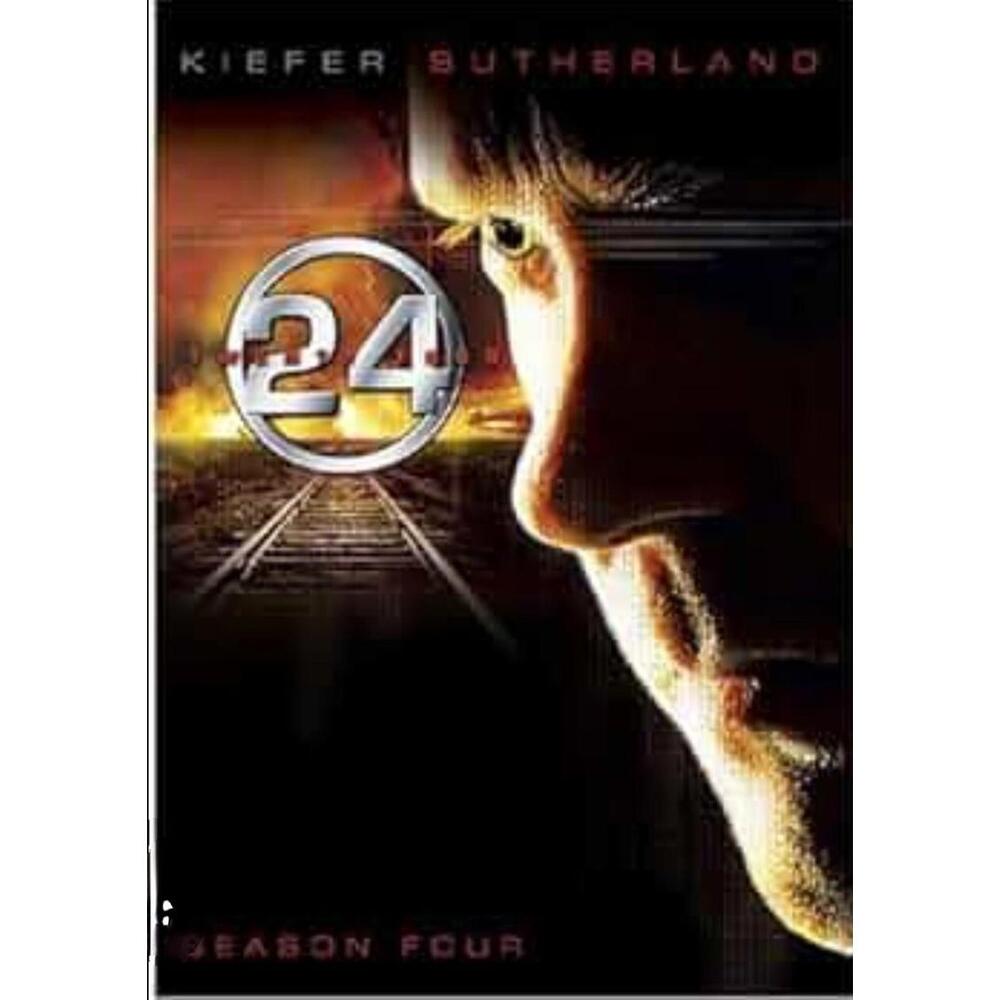 24 Twenty Four Season Four 4 [ DVD, 2005, 7-Disc Set ] New Sealed Sutherland
